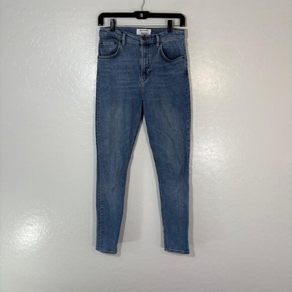 Reformation Jeans Womens 27 Blue High & Skinny Catalina Wash Stretch Denim Pants - Picture 1 of 9